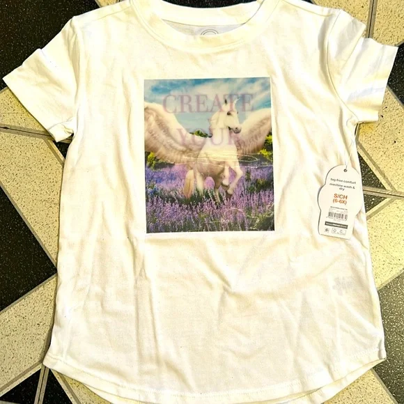 Wonder nation create your own magic reflective shirt, girls size S (6-6x) - Picture 1 of 2